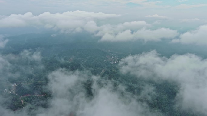 穿云云上俯瞰云朵云海云端6K视频23