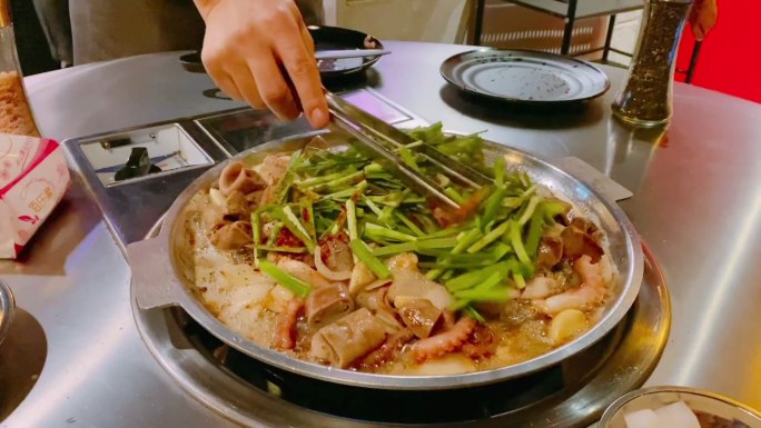 韩式烤肥肠美食