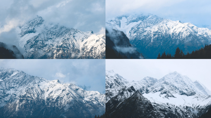 川西高原雪山延时