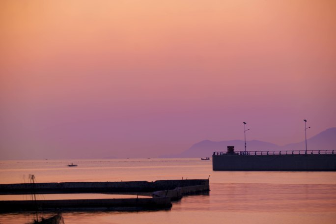 海上日出延时 海港日出延时 海岛日出延时