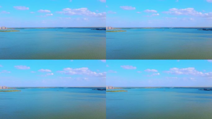 上海临港区滴水湖4K航拍