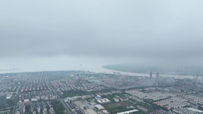 上海宝山区航拍