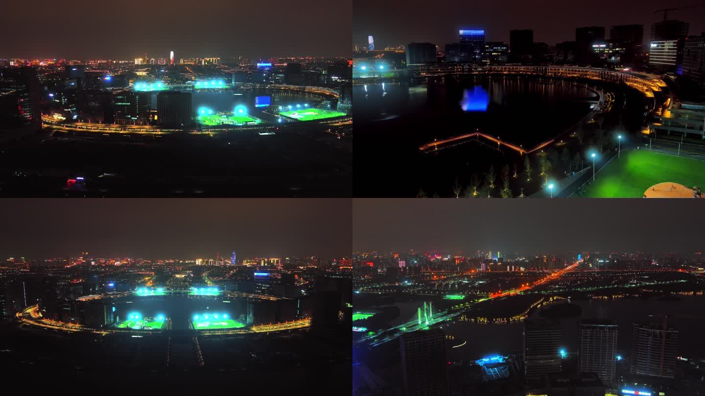 郑州金融岛夜景