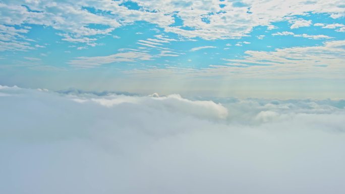 穿云云上俯瞰云朵云海云端6K视频14