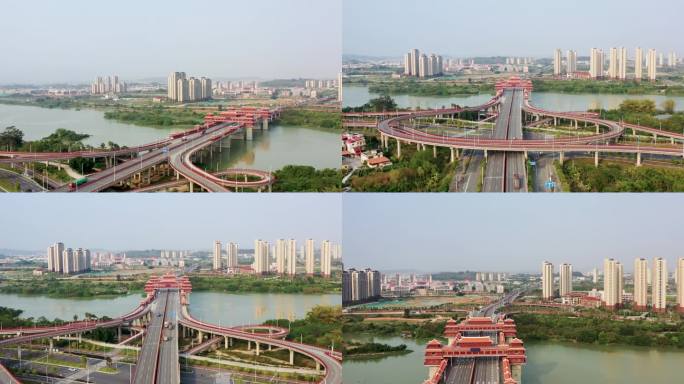 4K航拍福建漳州金峰大桥