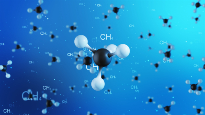 甲烷分子飘动（二）