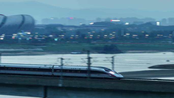 中国高铁动车和谐号复兴号各种唯美航拍镜头