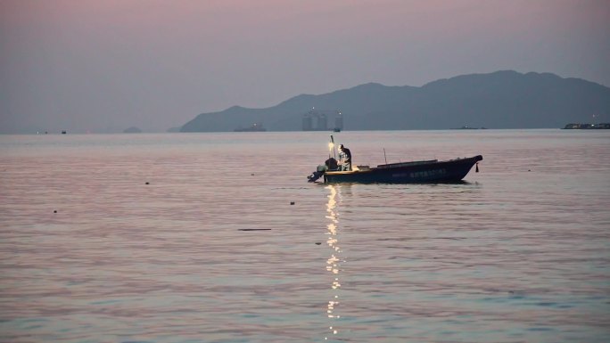 深圳惠州三门岛小桂海边日出4K