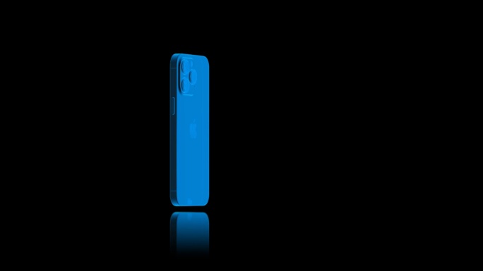 苹果15手机全息蓝色科技通道素材