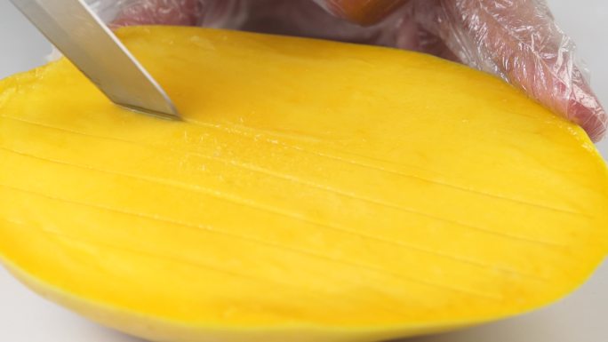 切芒果 芒果 水果 热带水果 甜品制作