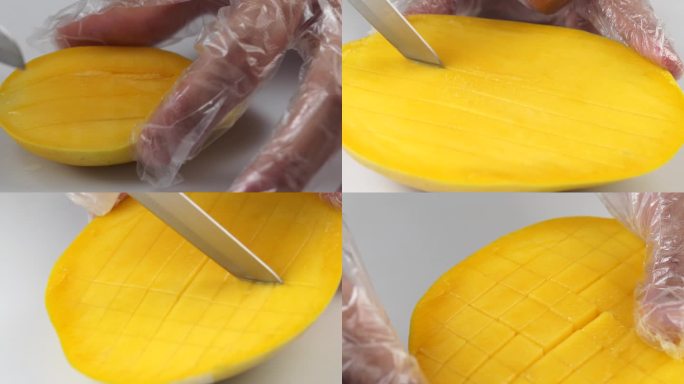 切芒果 芒果 水果 热带水果 甜品制作
