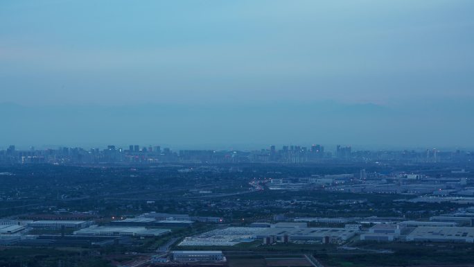 成都龙泉山日转夜延时