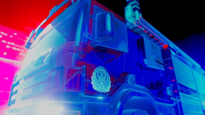 4K科技智慧消防救援火灾片头