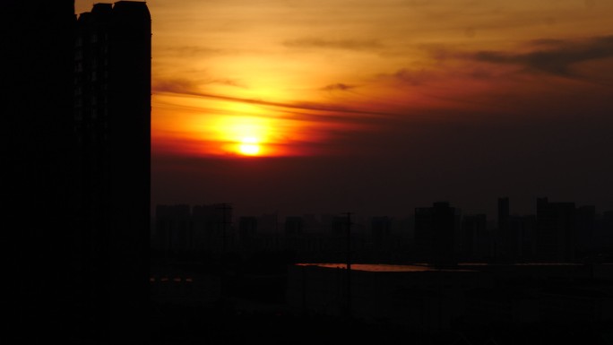 日落夕阳下山