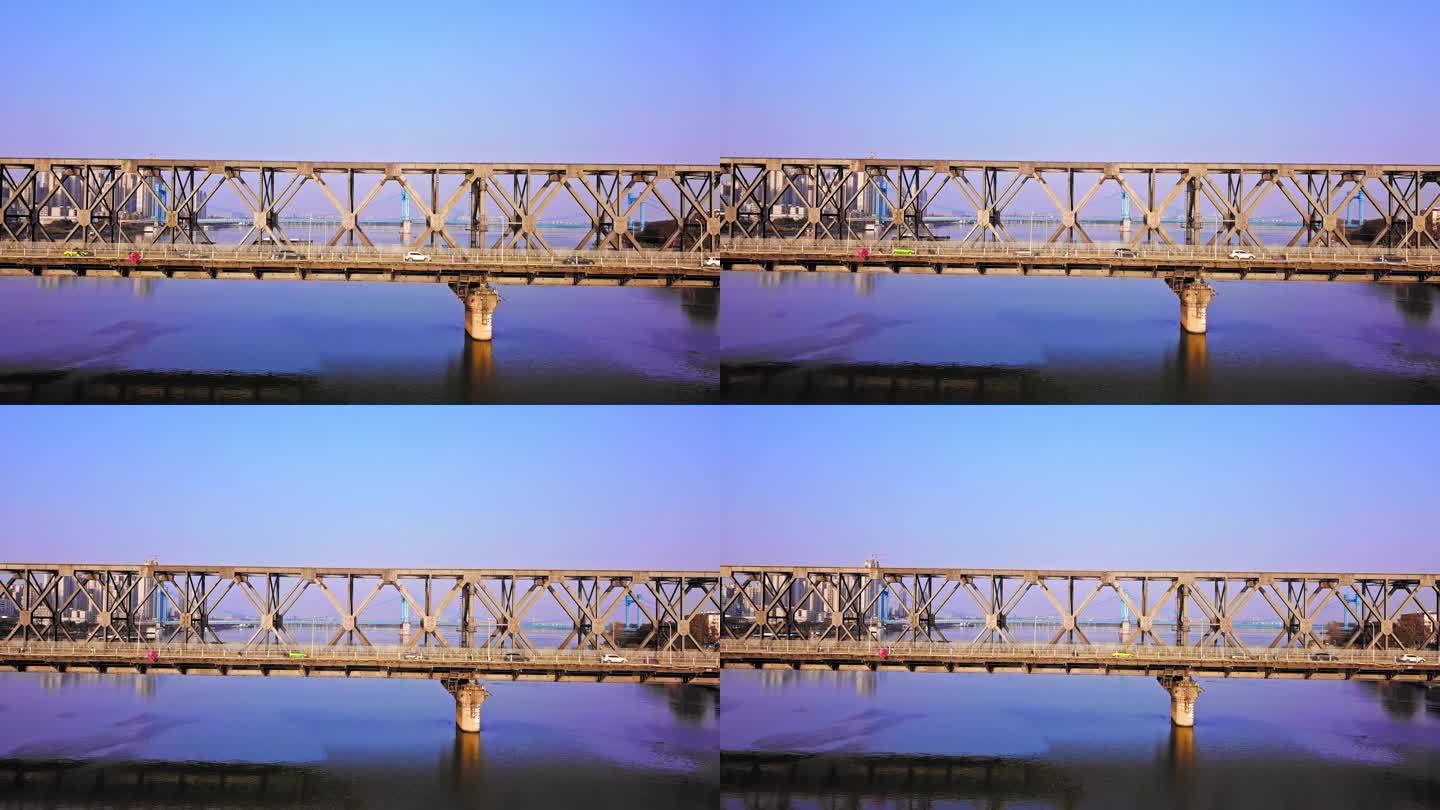 航拍湖北襄阳大桥