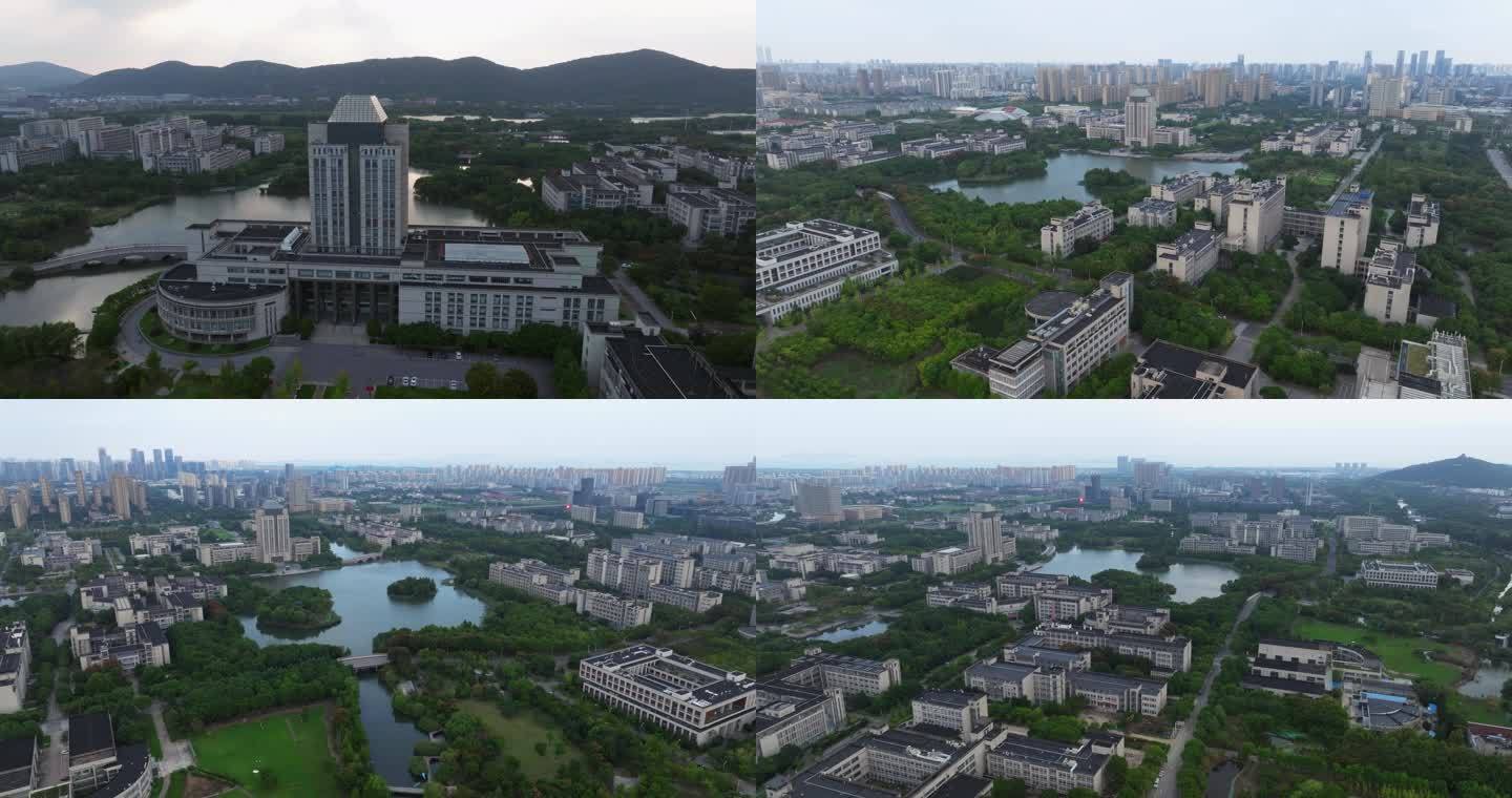 【5k合集2】航拍无锡江南大学蠡湖校区