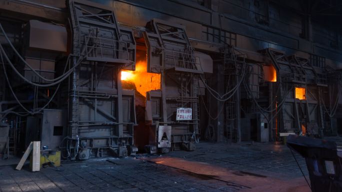 4K现代钢铁企业炼钢炉生产