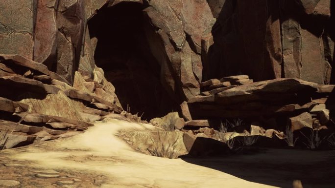 洞穴内五彩缤纷的石头美景