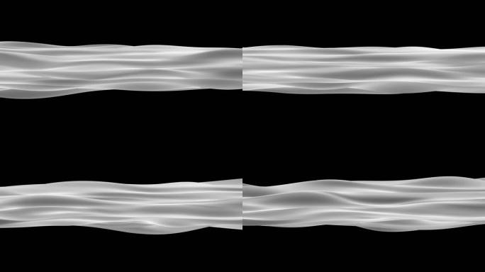 4K一块飘舞的白色丝滑布料无缝循环带通道