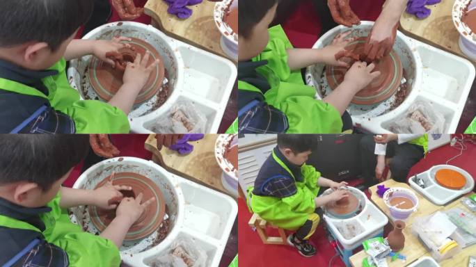 儿童体验学习手工制陶