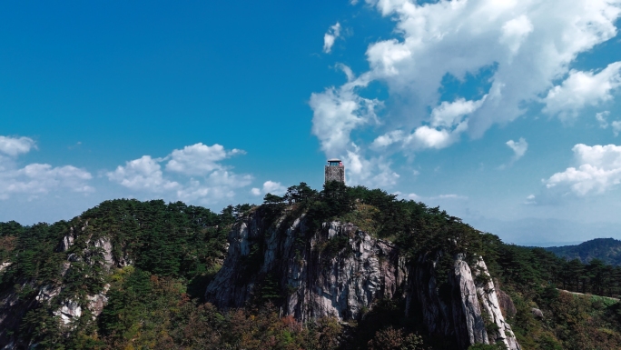 航拍金寨天堂寨风景区