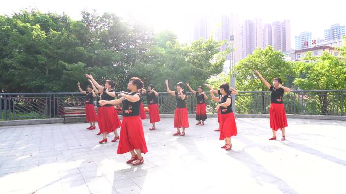 乡村 振兴 安居乐业 老年舞蹈 广场舞