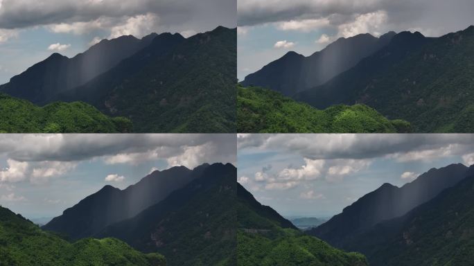 航拍风景 大山 大自然 杭州山景