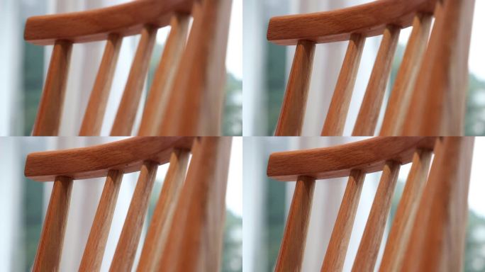 木质椅子原木椅子唯美视频