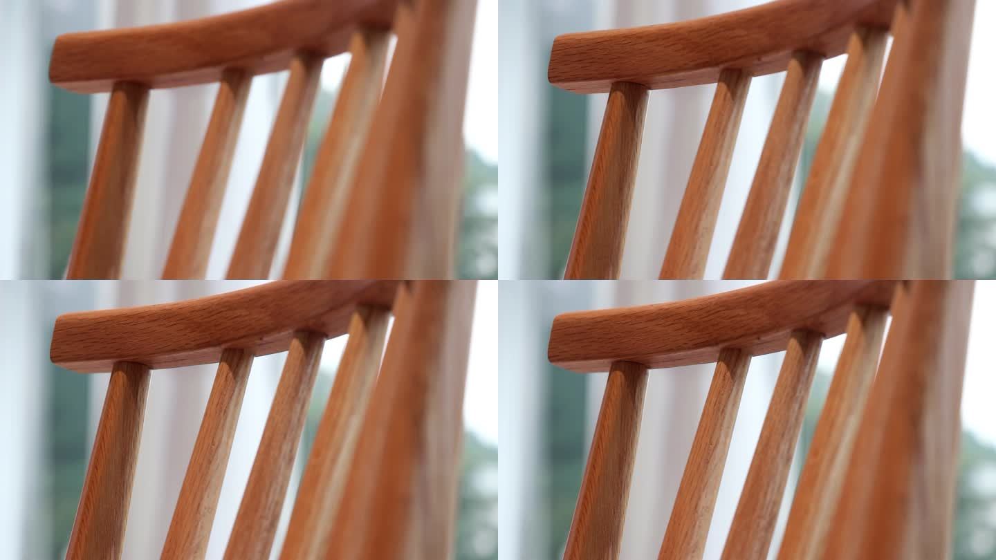 木质椅子原木椅子唯美视频