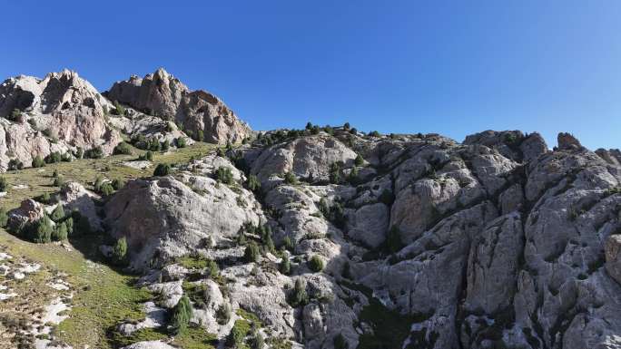 航拍 青海 天峻 石林 奇景