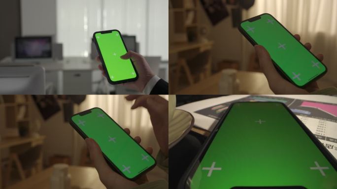 手机绿幕点击屏幕特写