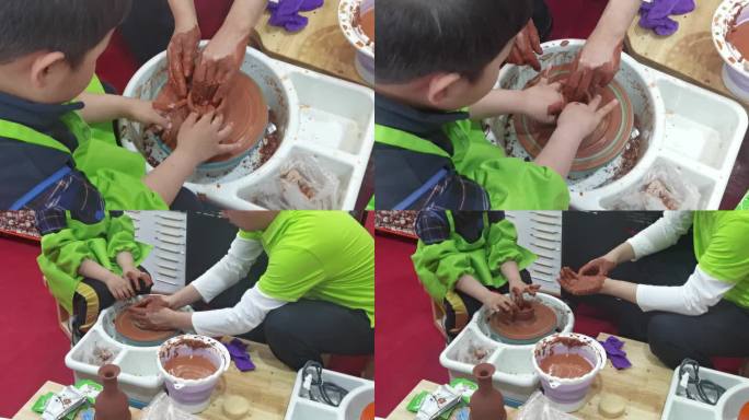 教学活动儿童学习手工制陶