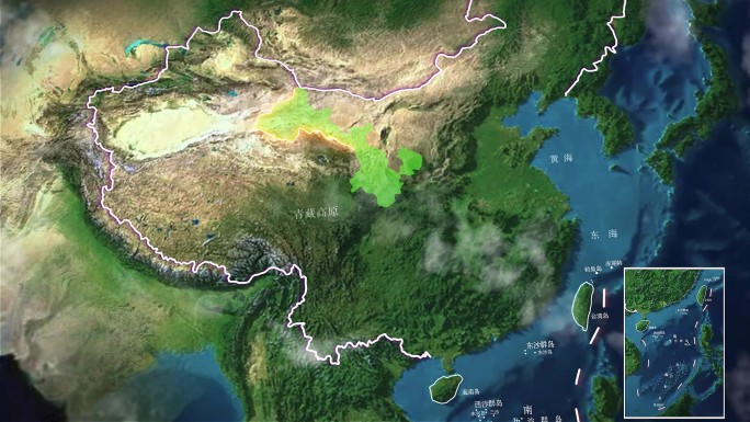 甘肃地图地理位置
