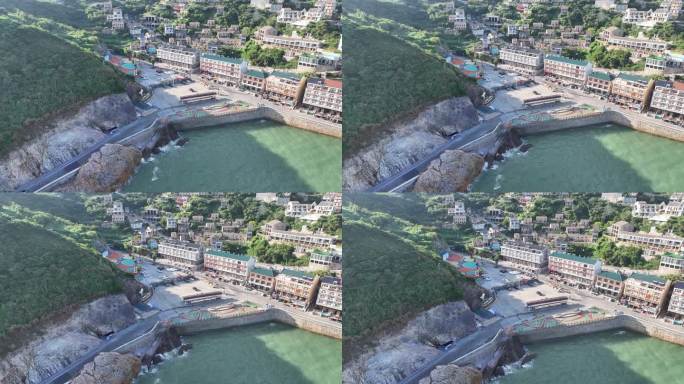 台州温岭石塘海岸线航拍