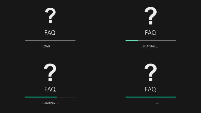 Word FAQ -经常问的问题。网站上的说明和规则。进度或加载条和问号