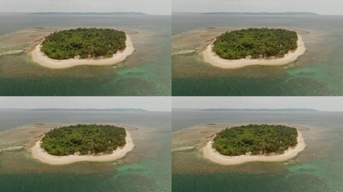 阿林kakajaw岛是一个热带天堂，拥有菲律宾的白色沙滩，坐落在北苏里高的克拉维尔海岸，被原始水域所