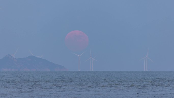 珠海桂山海上风电场月升