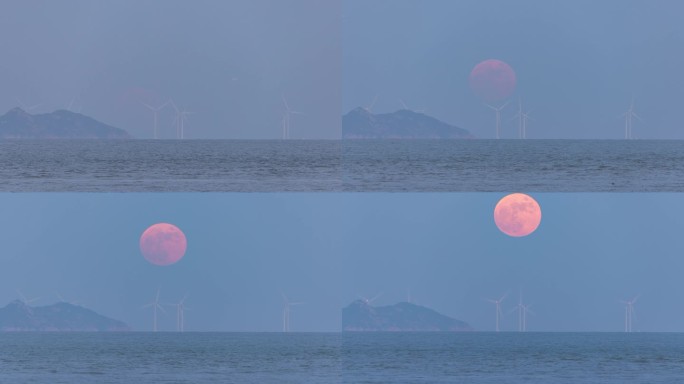 珠海桂山海上风电场月升