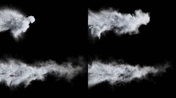 4K云雾云层流动素材（带Alpha）