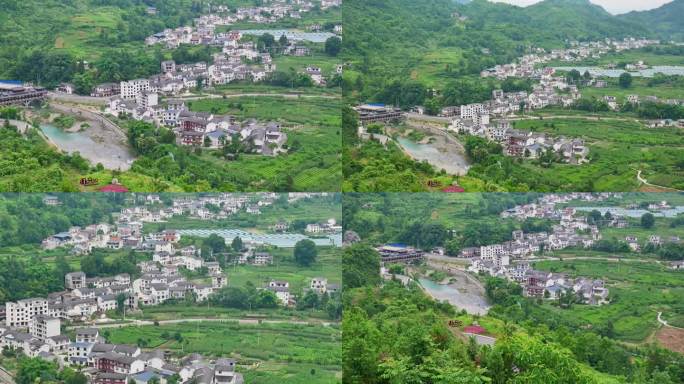 （合集）湖北恩施特色民居村寨麂子渡村