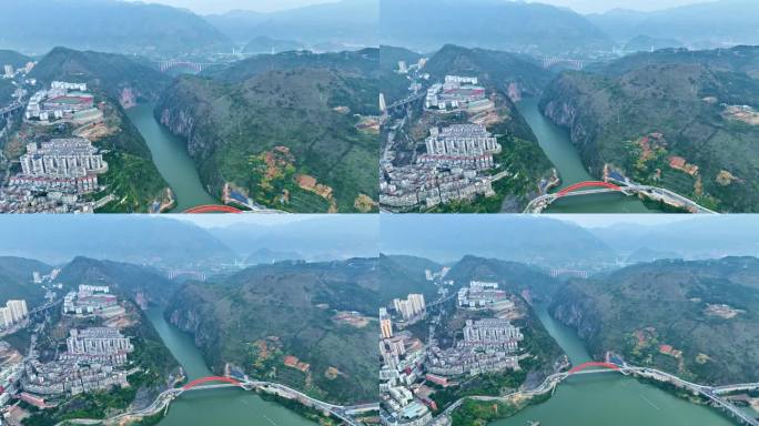 三峡蓄水后的高峡平湖美景