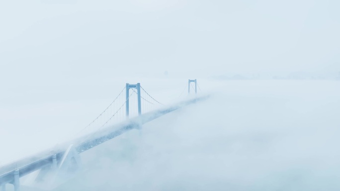 星海湾跨海大桥平流雾