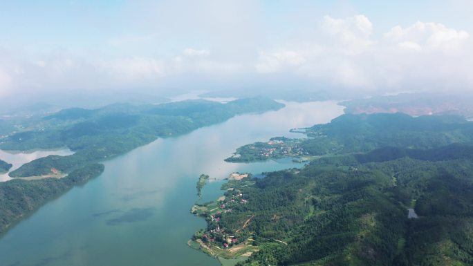 水库湖泊航拍