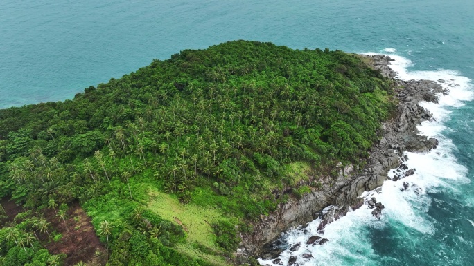 航拍泰国泰国普吉岛夏季自然风景