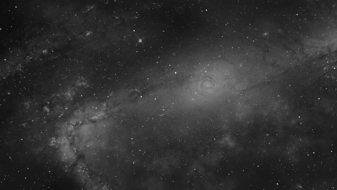 4K 3D动画外太空飞行到螺旋星云在太空深处的星云。飞星耀斑