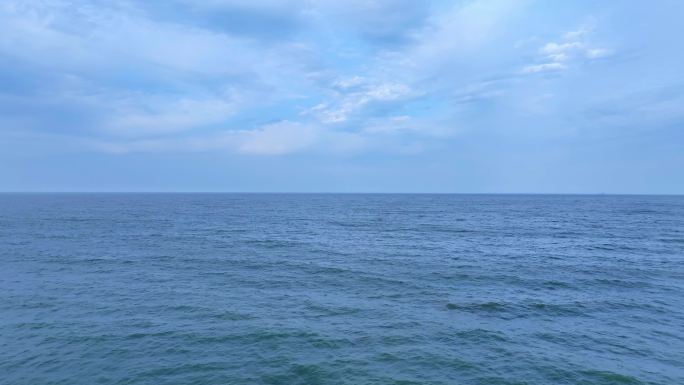 大海蓝色海平面背景空镜