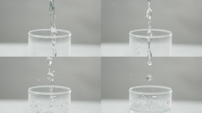 透明玻璃水杯接水