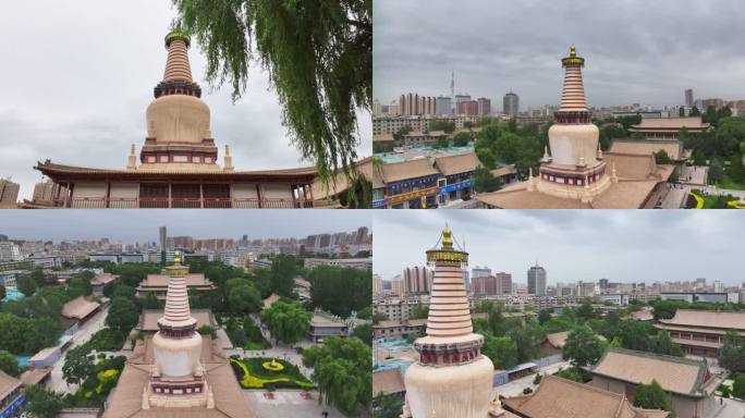 张掖大佛寺宗教佛塔