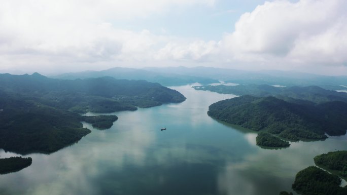 水库湖泊航拍