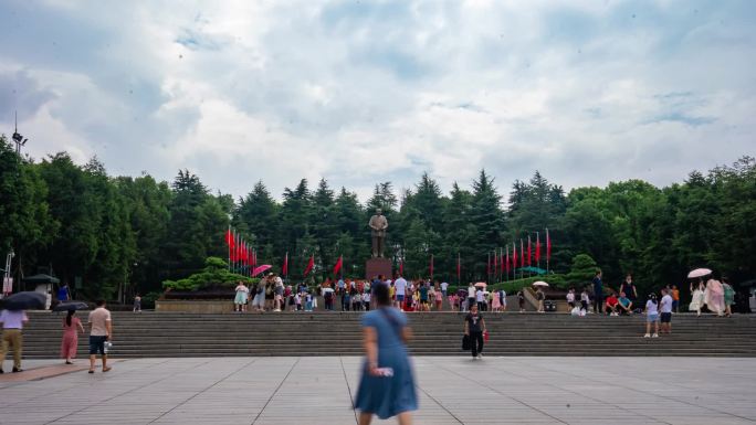 韶山毛泽东广场延时大范围